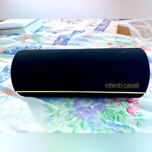 Roberto Cavalli Sunglasses/Eyeglasses case with cleaning cloth